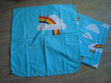 Sommer Kinder Junior Bettwäsche 2tlg. Bezug 135x200 Kopfkissen 80x80 Regenbogen 