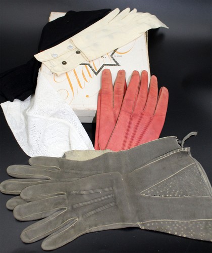 Konvolut alte handschuhe soff - handschuhe,