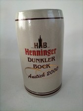 Brauereikrug Henninger Dunkler Bock Bierkrug, Anstich 2000 0,5l