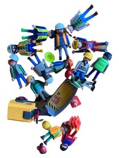 Playmobil Baustelle Figuren Set mit Fahrzeug Bauset Kinder Mehrfarbig