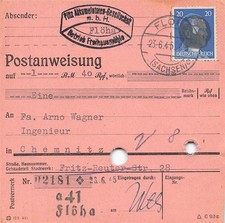 897163) SBZ Postanweisung mit