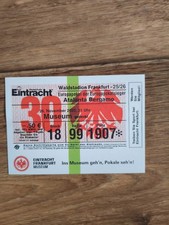 2025/26 Souvenir Ticket Eintracht Frankfurt -  Atlanta Bergamo UEFA CL