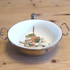 Alter Kinderteller Warmhalteteller made in Germany SUS