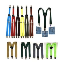 Hosenträger Herren Damen Hosenträger Hosen träger Y-Form EXTRA STARK 3 Clips/ 23