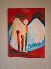 Acrylbild abstrakte Schutzengel