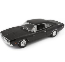 Dodge Charger R/T 1969 1:18 Schwarz Modellauto | Limited | Türen offen