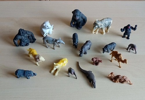 Zoo tiere hartgummi - hartgummi, kunststoff