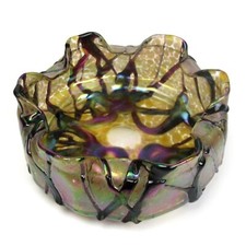 Jugendstil Glas Schale Böhmen