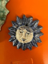 Wanddeko Sonne Keramik handgefertigt