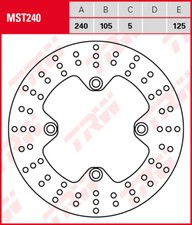 Bremsscheibe hinten HONDA