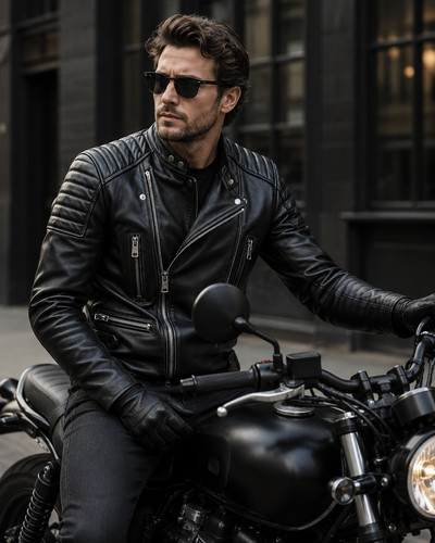 Herren motorrad lederjacke - herren,
