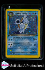 DUNKLES TURTOK POKEMON 3/82 2000 ROCKET 1ST EDITION GERMAN HOLO