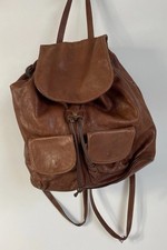 Tuscany Leather Rucksack Damen Echt Leder Toskanisch Made In Italy Braun 30cm