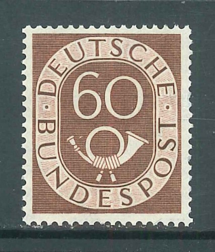 Brd bund posthorn michel nr - brd, /