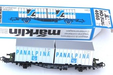Märklin 4668 Containerwagen Typ Berlin Lgjs 598 DB 042 0 606-4  "PANALPINA"  OVP