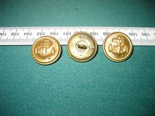 Marine Anker Gold farbener Knopf gestempelt Adler 21 M FL * FL BW ? 2 WK ?
