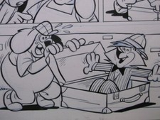 Originalzeichnung FELIX: Wups & Waldi (Kauka/Bastei) na, so eine Überraschung!!!