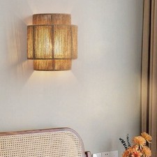Japanische Wandlampe Seil