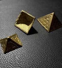 3er Set Messing Pyramiden