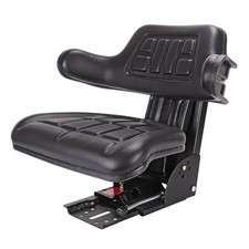 Traktorsitz Schleppersitz Traktor Schlepper Sitz gefedert mit Armlehne schwarz