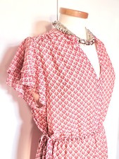 Schlupfkleid koralle Chevron