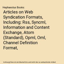 Articles on Web Syndication