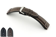 Rios1931 Bundeswehr Büffelleder Pilotenarmband 20 mm 22 mm 24 mm für Sinn