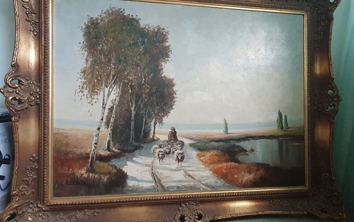 ölgemälde heide landschaft - Ölgemälde, "heide-landschaft"