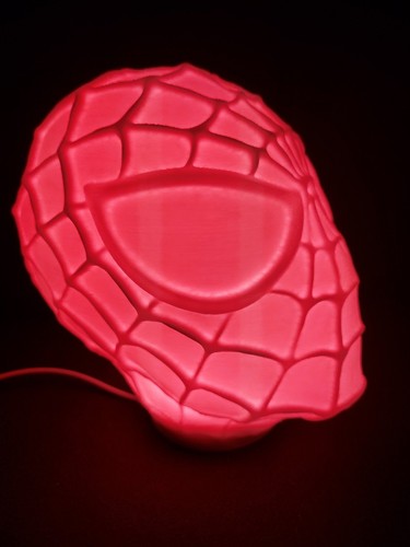 Spiderman kopf lithophan - spiderman,