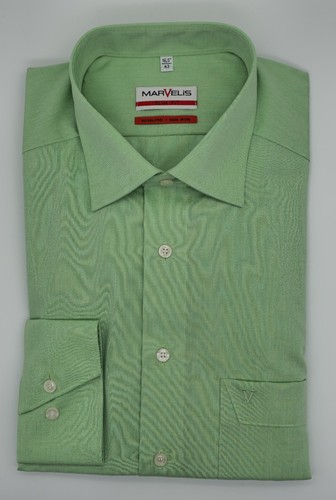 Marvelis langarm hemd slim fit - marvelis,