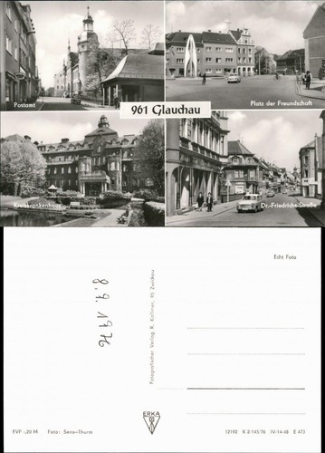 Glauchau postamt platz - postamt,,