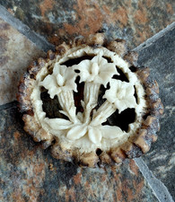 Hirschhornrose, geschnitzt