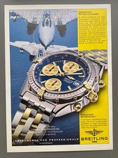 Breitling Chronomat Chronograph 1999 Vintage Watch Ad Werbung Reklame