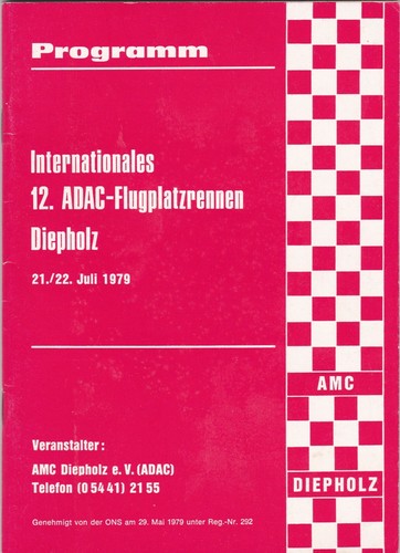 Programmheft flugplatzrennen - programmheft,