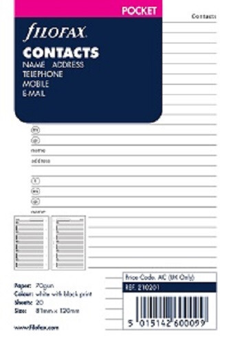 Filofax 210201 pocket - filofax,