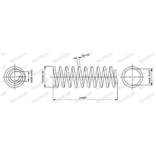 Fahrwerksfeder vorne für