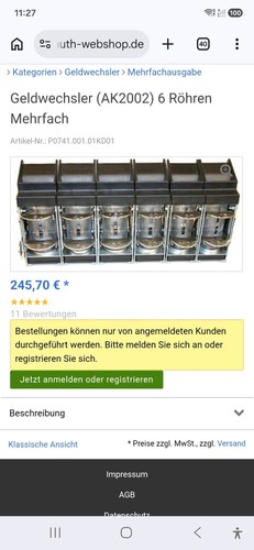 Krauth geldwechsler ak2002 - krauth,
