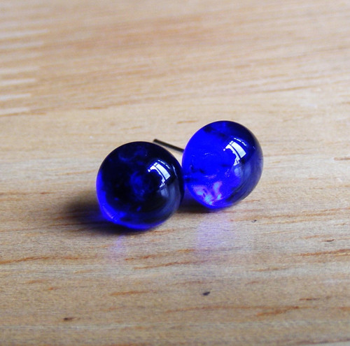 Ohrstecker handarbeit glas - ohrstecker,