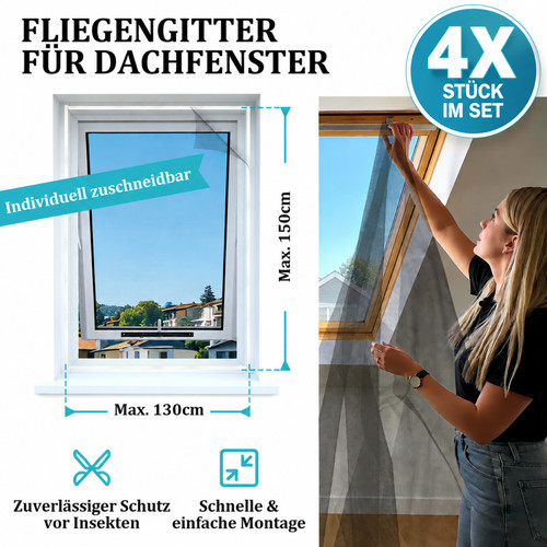 4er set fliegengitter - fliegengitter, für