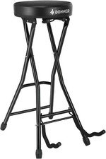 Gitarristen Hocker Gitarrenstuhl verstellbar Musiker Hocker mit Gitarrenhalter