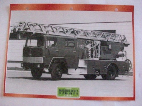 Steckkarte feuerwehr lkw - steckkarte,