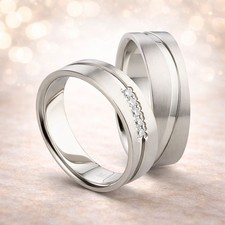 Titan Ring mit Zirkonia &