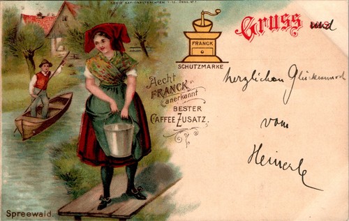 Werbung franck kaffeezusatz - ak,