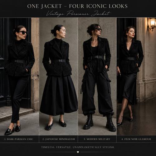 Vintage persianer jacke - persianer,