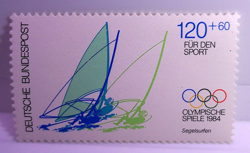 Briefmarke deutsche bundespost - briefmarke,
