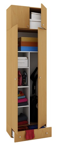 Holz besenschrank putzschrank - holz,