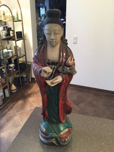 Geisha holzfiguren figur - holzfiguren,