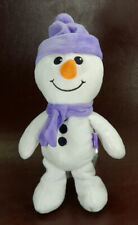 Milka Schneemann, Stofffigur, 28/23 cm mit Zipfelmütze u. Schal