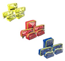 AeroCase 5-teiliges Innentaschenset Plane ROT BLAU GELB Modultasche Innentasche