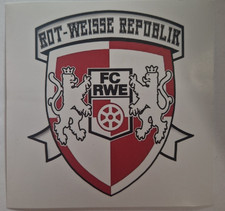 10x Rot Weiß Erfurt Aufkleber